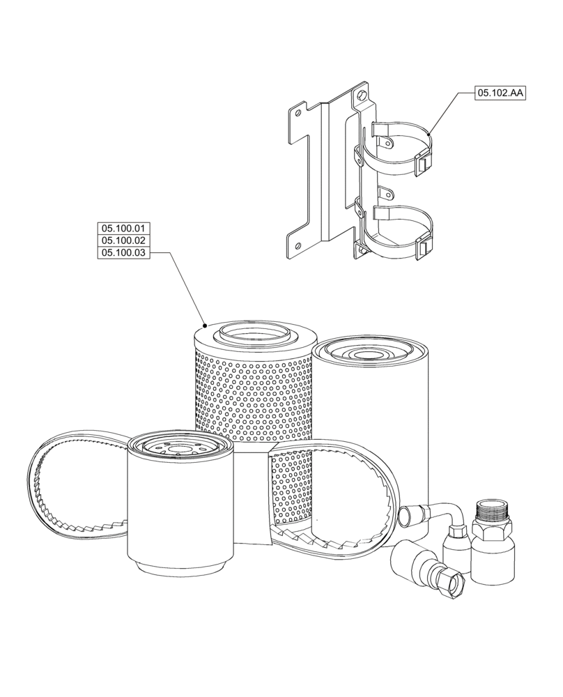 Схема запчастей Case IH PUMA 215 - (05.000.00) - PICTORIAL INDEX - MACHINE COMPLETION AND EQUIPMENT (05) - SERVICE & MAINTENANCE