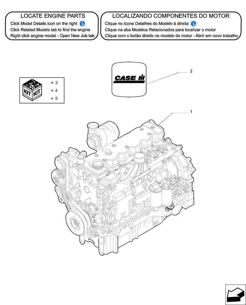 Схема запчастей Case IH PUMA 215 - (10.001.AD) - ENGINE (10) - ENGINE