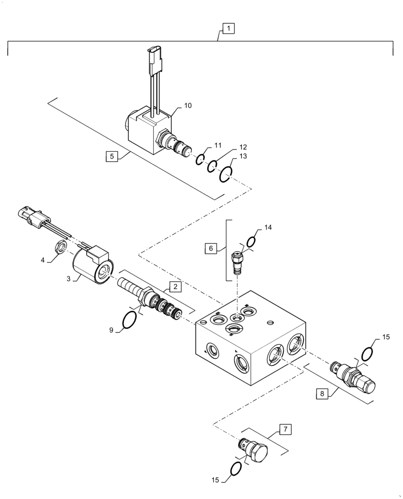 Схема запчастей Case IH 5140 - (33.110.AT[02]) - PARKING BRAKE/FEEDER CLUTCH VALVE (33) - BRAKES & CONTROLS