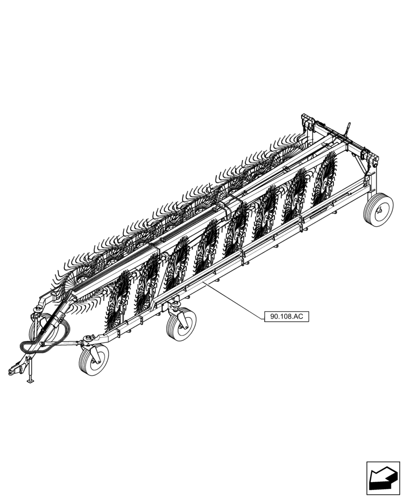 Схема запчастей Case IH WR302 - (00.000.90) - PICTORIAL INDEX - PLATFORM, CAB, BODYWORK AND DECALS (00) - GENERAL & PICTORIAL INDEX