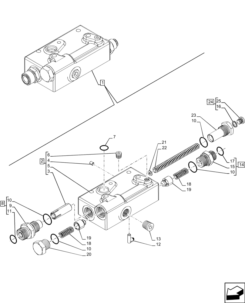 Схема запчастей Case IH MAXXUM 145 - (31.104.AR[04]) - VAR - 392195, 758413, 758415, 758581 - PTO CLUTCH, PRESSURE CONTROL VALVE (35KPH) (40KPH) (16X16) (31) - IMPLEMENT POWER TAKE OFF