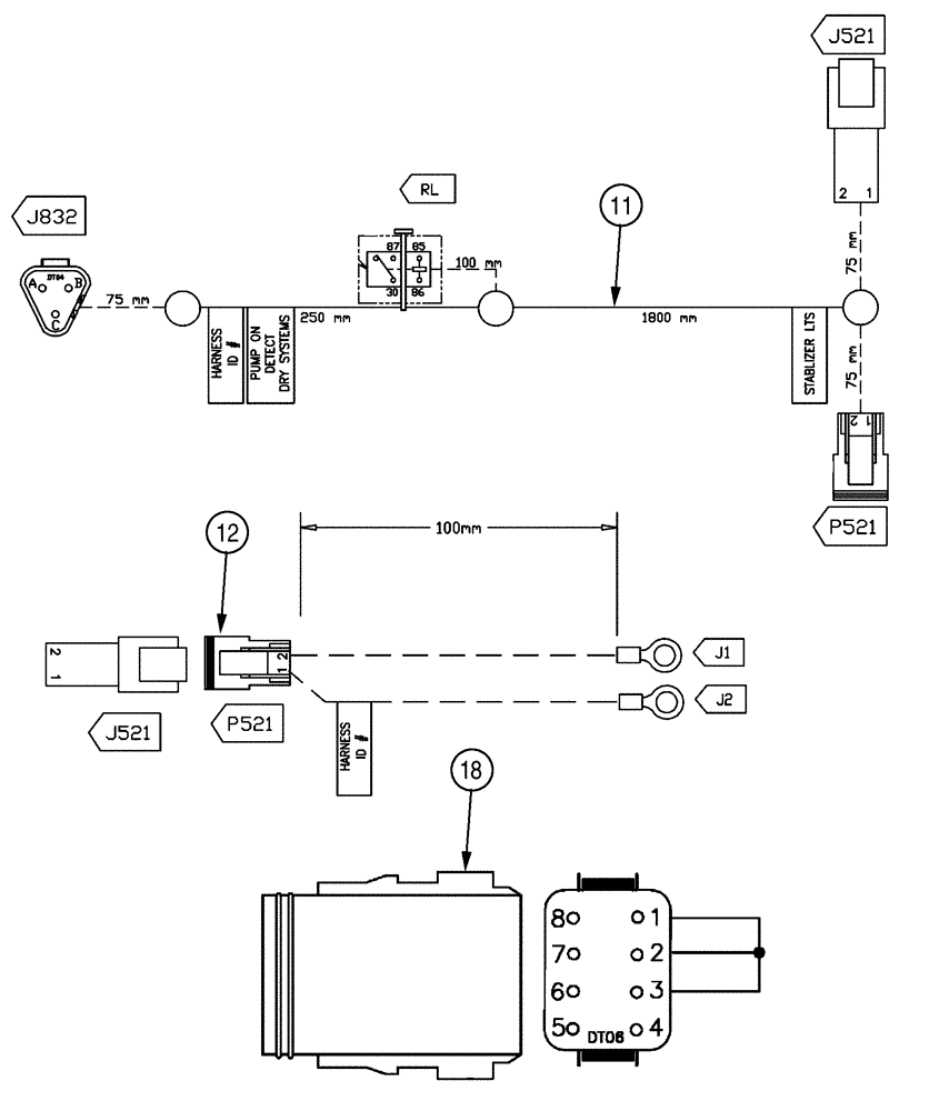 Схема запчастей Case IH TITAN 3020 - (10-009) - BARE CHASSIS PARTS GROUP, TITAN 3520 Options