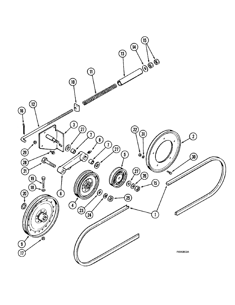 Схема запчастей Case IH 1680 - (9F-04) - STRAW SPREADER, DRIVE (19) - STRAW SPREADER & CHOPPER