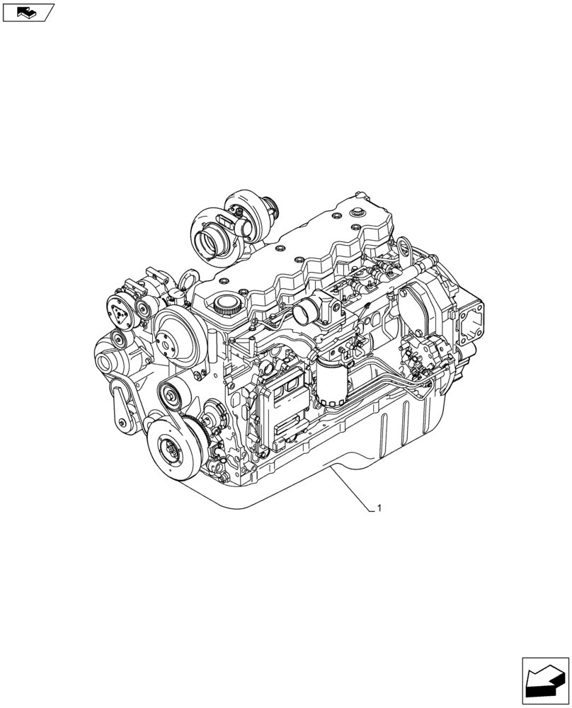 Схема запчастей Case IH F4HFE96872 J101 - (10.001.AD) - ENGINE (10) - ENGINE