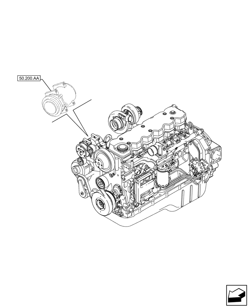 Схема запчастей Case IH F4HFE96872 J101 - (50.000.00) - SECTION INDEX - CAB CLIMATE CONTROL (50) - CAB CLIMATE CONTROL