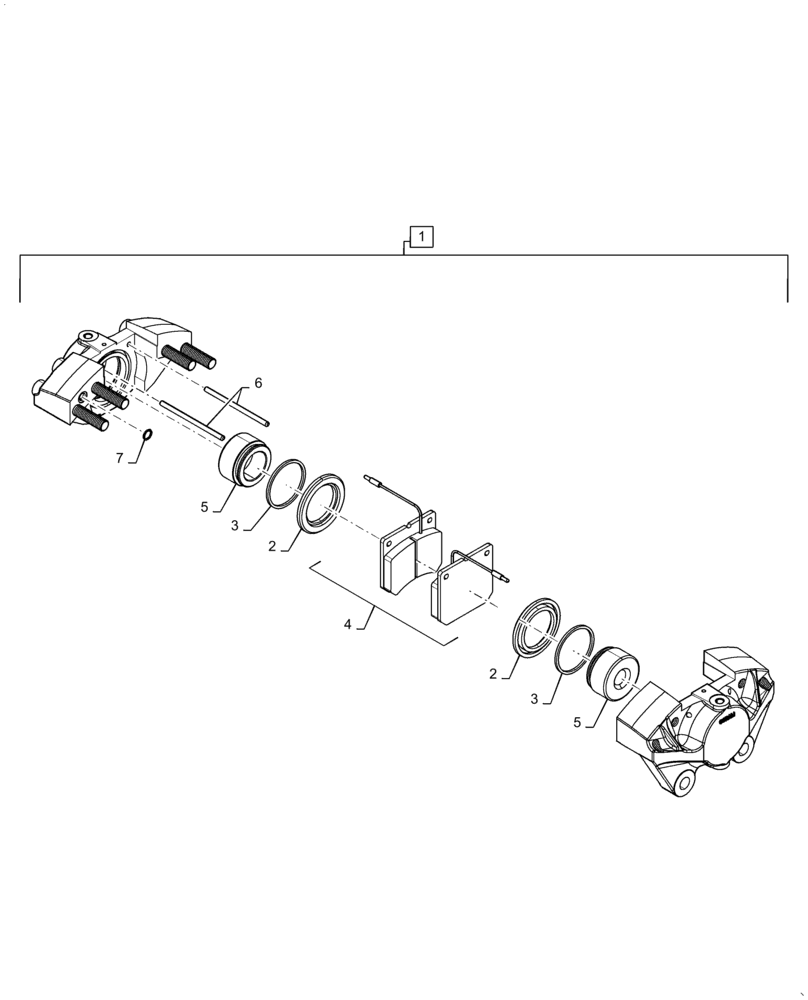 Схема запчастей Case IH 9230 - (33.202.AF) - BRAKE CALIPER (33) - BRAKES & CONTROLS