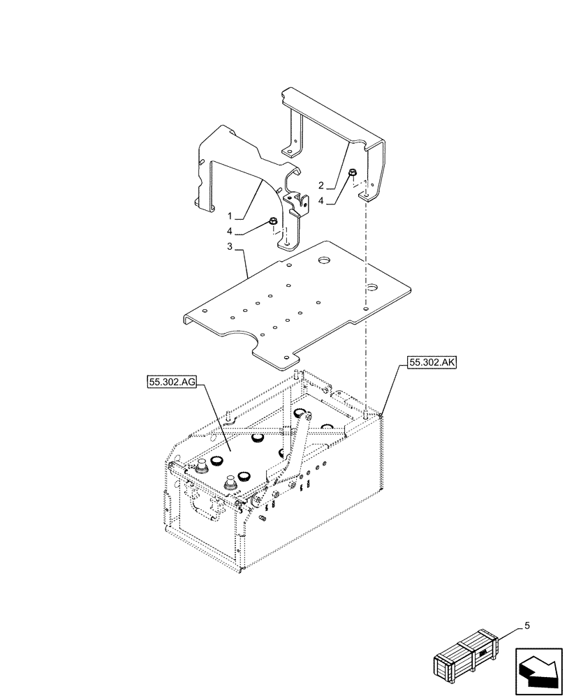 Схема запчастей Case IH PUMA 200 - (35.204.BS[01]) - VAR - 391168 - LESS MID MOUNT VALVES (35) - HYDRAULIC SYSTEMS