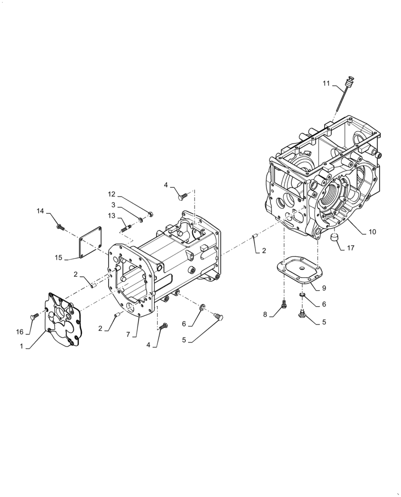 Схема запчастей Case IH FARMALL 35A - (21.120.AB[01]) - TRANSMISSION HOUSING (21) - TRANSMISSION