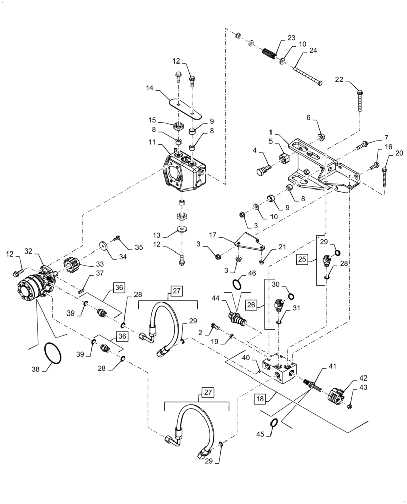 Схема запчастей Case IH 5140 - (60.165.AM) - FEEDER REVERSER MOTOR (60) - PRODUCT FEEDING