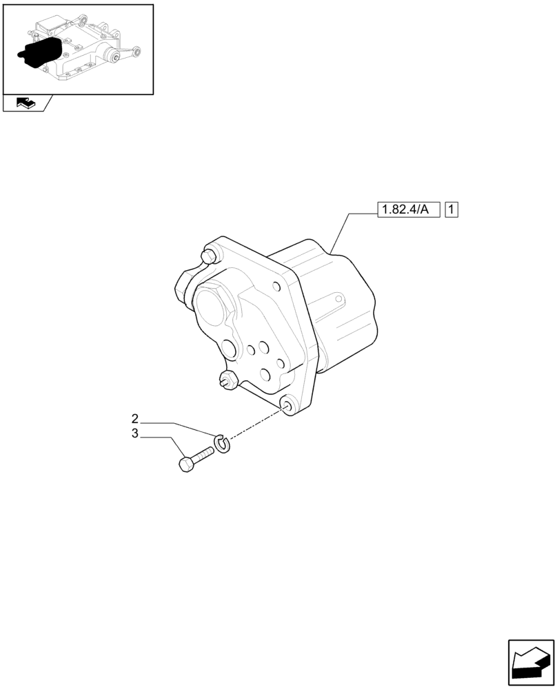 Схема запчастей Case IH FARMALL 90 - (1.82.4) - LIFTER DISTRIBUTOR AND VALVES (07) - HYDRAULIC SYSTEM