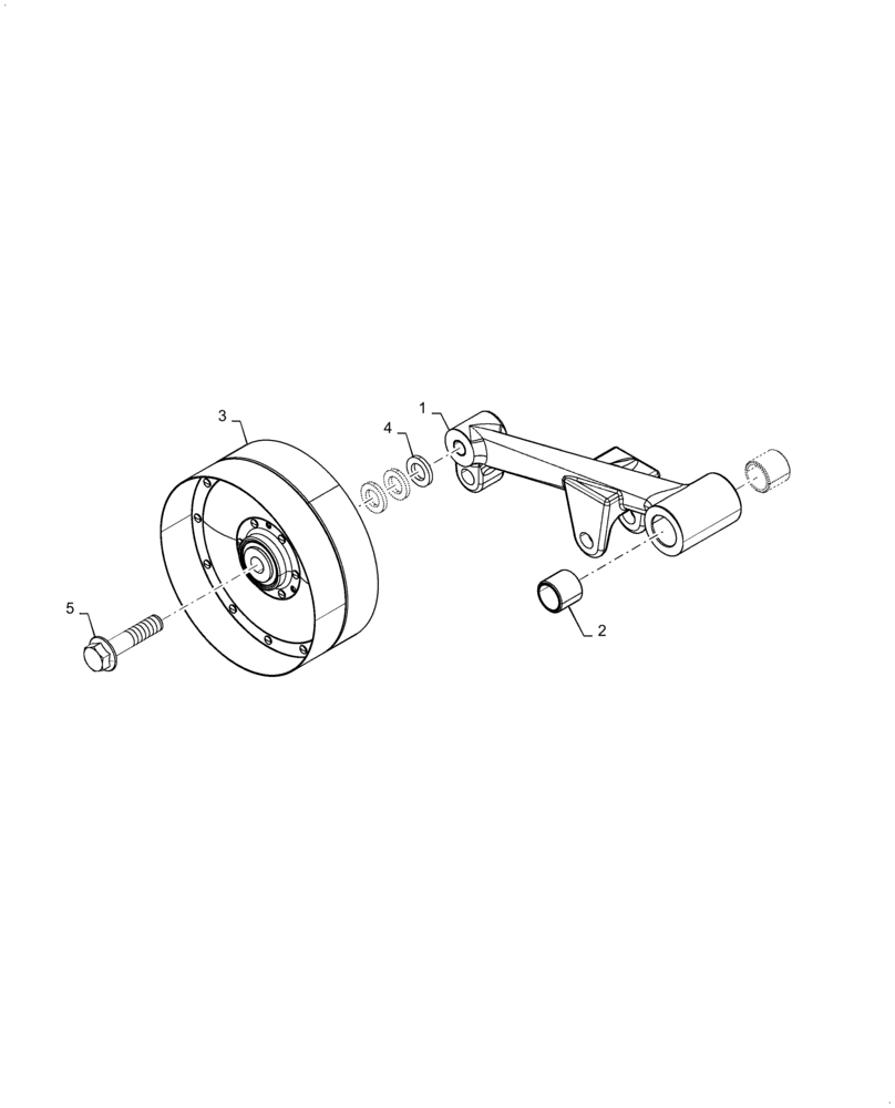 Схема запчастей Case IH 5140 - (60.150.AQ[03]) - VAR - 425086, 425087, 425088, 425125, 425126, 425081, 425082, 425083 - IDLER, FEEDER DRIVE (60) - PRODUCT FEEDING