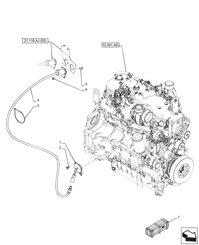 Схема запчастей Case IH PUMA 165 CVT - (55.202.AE[02]) - VAR - 758008 - BLOCK HEATER (240V) (55) - ELECTRICAL SYSTEMS