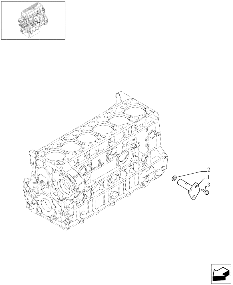 Схема запчастей Case IH STEIGER 385 - (02-60) - OIL PRESSURE REGULATION VALVE, STEIGER 385 / 435 & 485 (02) - ENGINE