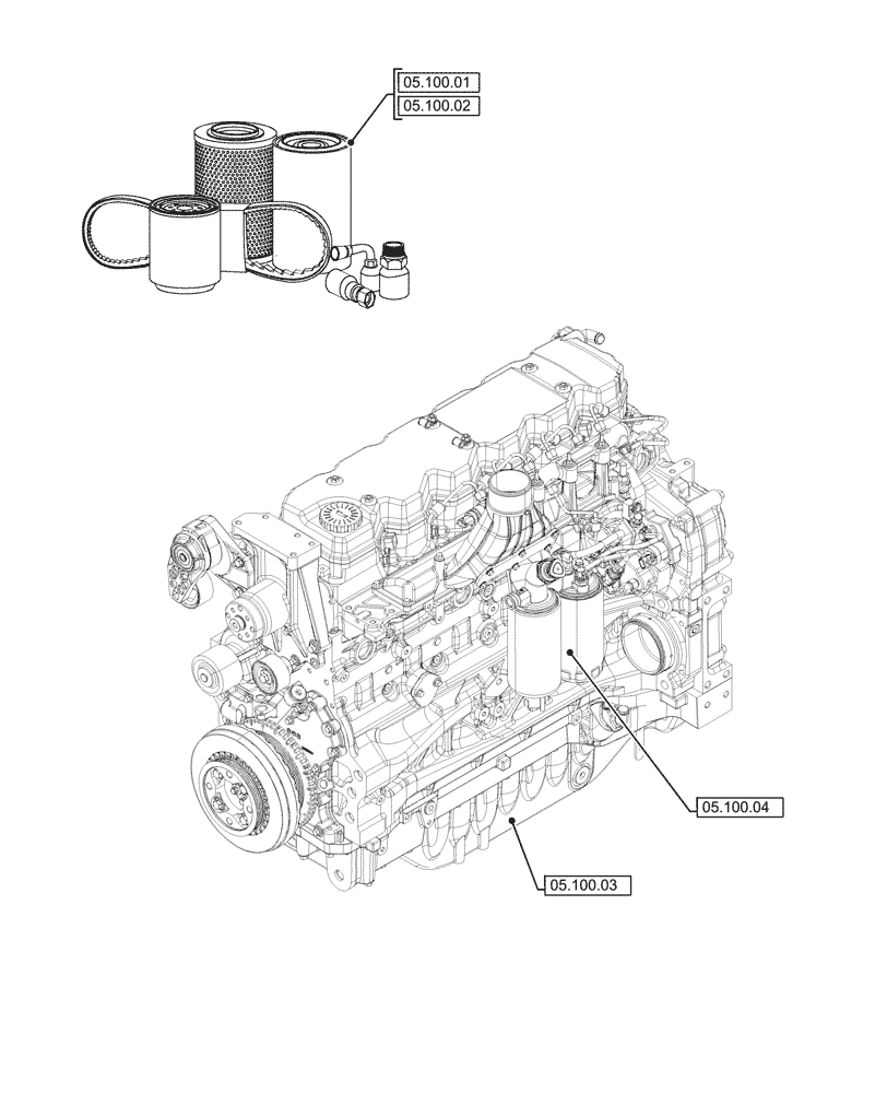Схема запчастей Case IH MAXXUM 145 - (00.000.05) - PICTORIAL INDEX - SERVICE & MAINTENANCE (00) - GENERAL & PICTORIAL INDEX
