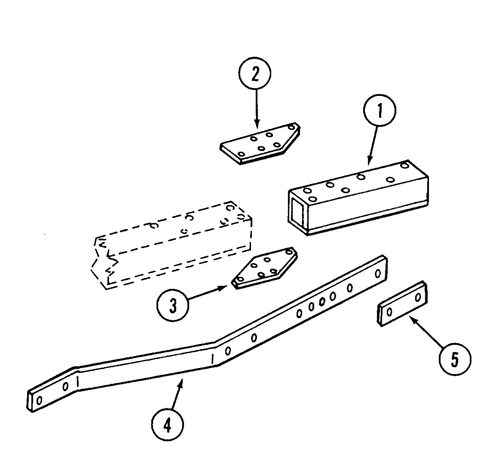 Схема запчастей Case IH 450 - (9-06) - MAIN FRAME EXTENSION, 1967 THROUGH 1972 