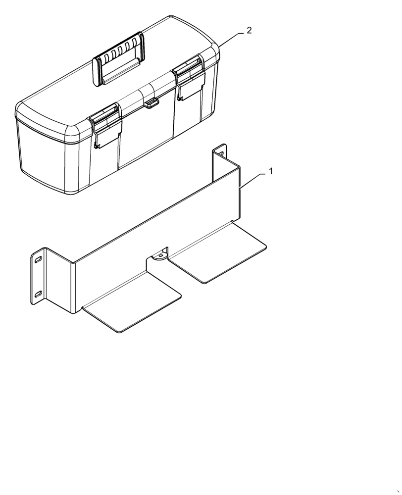 Схема запчастей Case IH 3020-30 - (88.058.18) - TOOL BOX (88) - ACCESSORIES