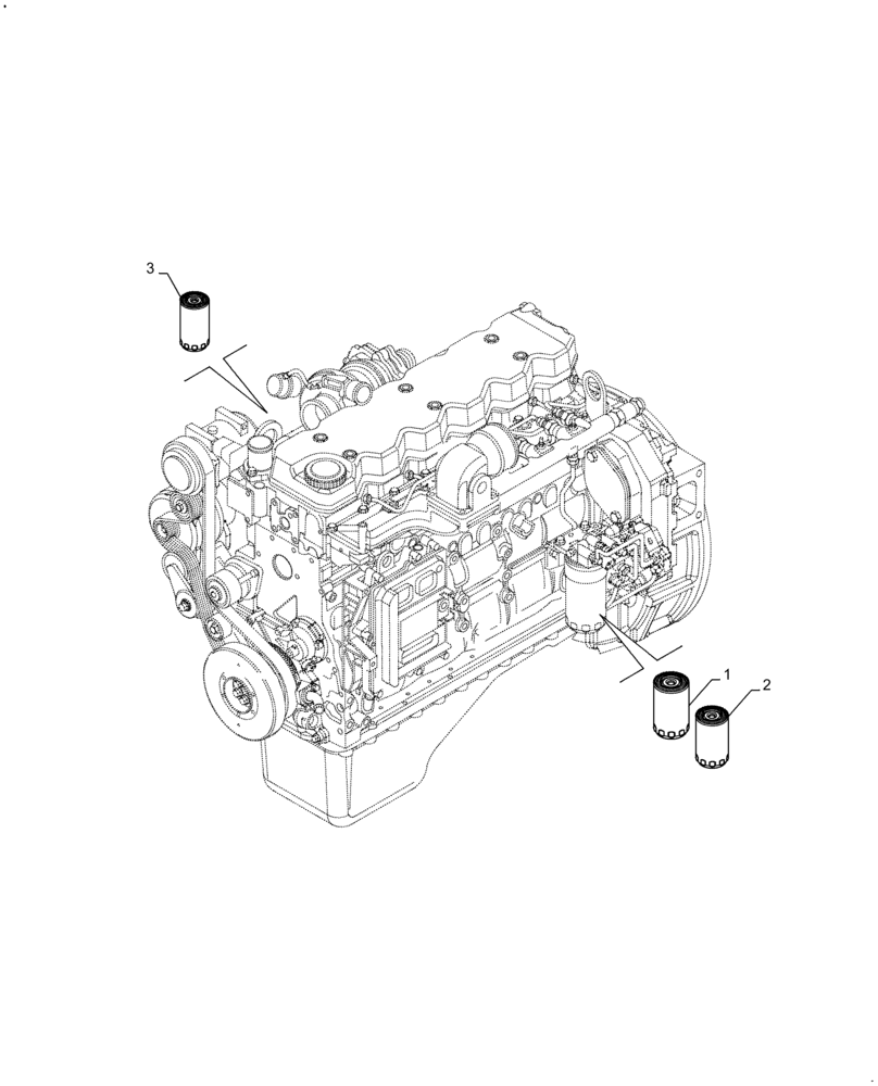 Схема запчастей Case IH F4DFE617L B002 - (05.100.03[01]) - FILTERS (05) - SERVICE & MAINTENANCE