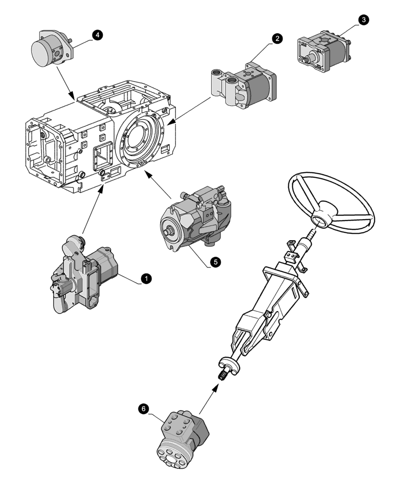 Схема запчастей Case IH MXM120 - (0.05.4[05]) - MAINTENANCE PARTS - PUMPS (00) - GENERAL