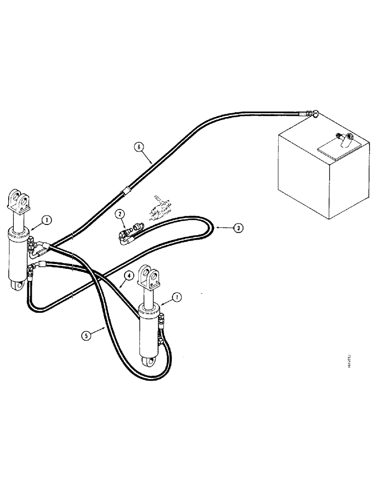 Схема запчастей Case IH 9330 - (1-026) - HITCH HYDRAULICS (00) - PICTORIAL INDEX