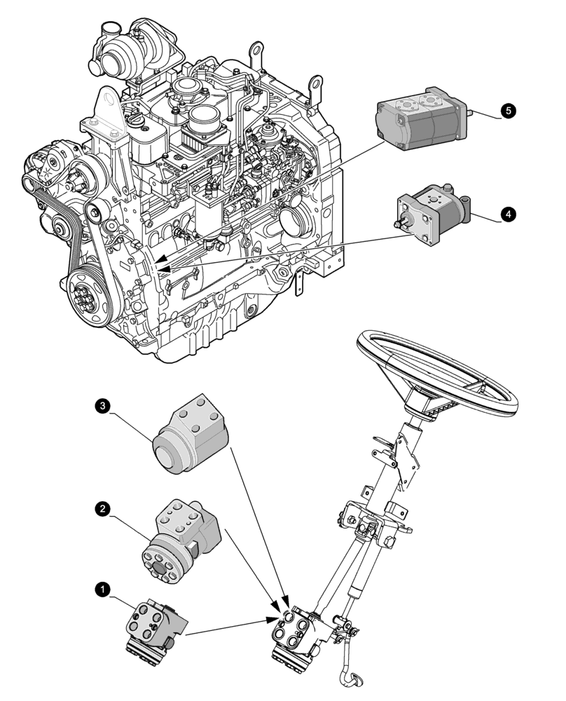 Схема запчастей Case IH JX1080U - (0.05.4[05]) - MAINTENANCE PARTS - PUMPS (00) - GENERAL