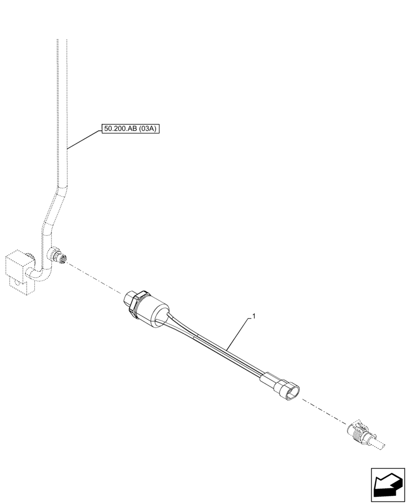 Схема запчастей Case IH MAXXUM 140 - (50.200.AB[05]) - AIR CONDITIONER SENSORS AND SWITCHES (50) - CAB CLIMATE CONTROL