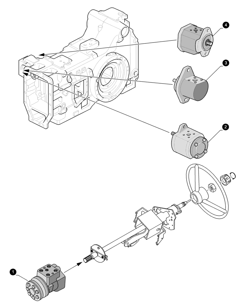 Схема запчастей Case IH MXU110 - (0.05.4[05]) - MAINTENANCE PARTS - PUMPS (00) - GENERAL