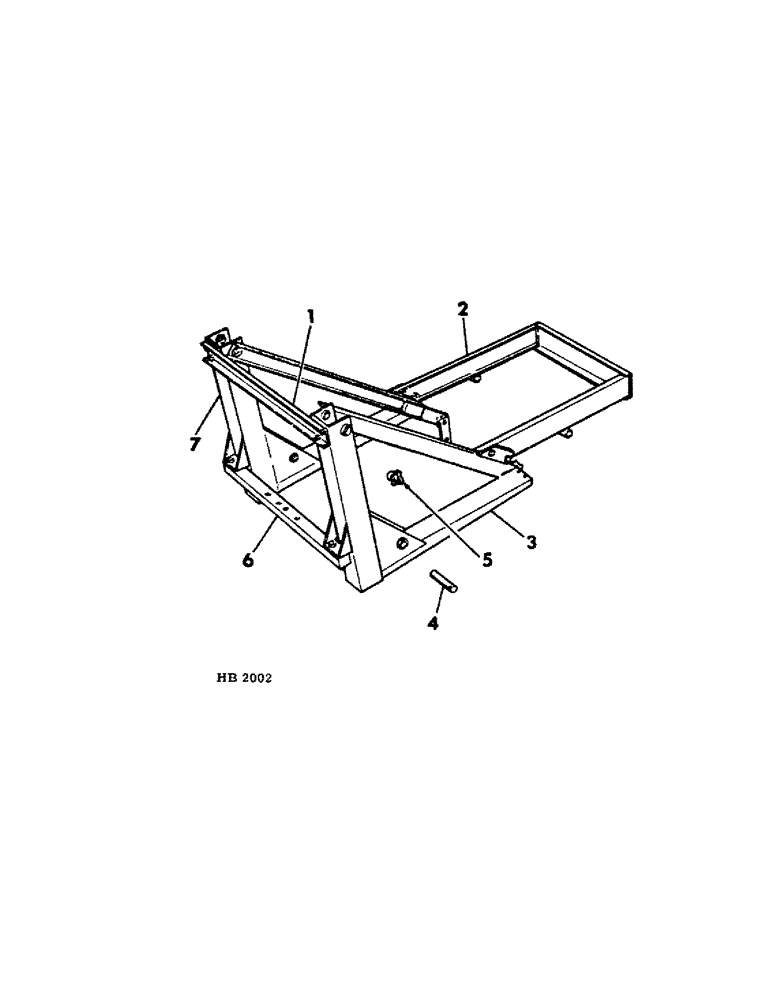 Схема запчастей Case IH 1501 - (A-03) - SUB-FRAME AND GRILLE GUARD, TRACTORS B414 1964 TO 1967, B275 1964 TO 1970 