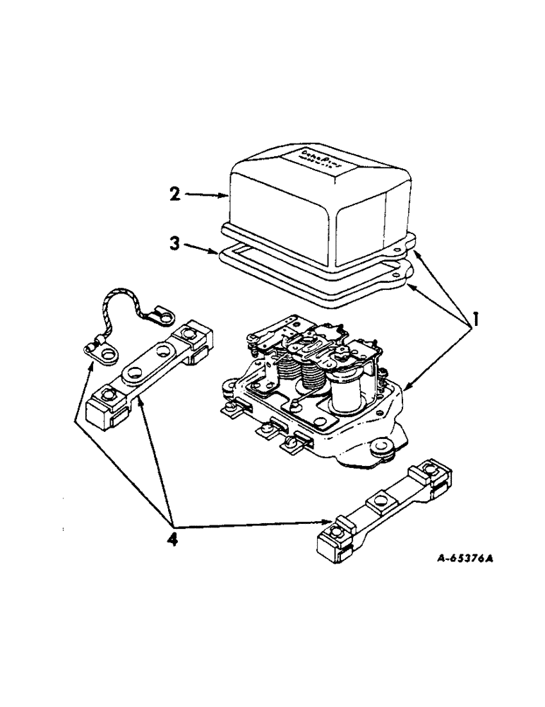 Схема запчастей Case IH 2806 - (G-16) - ELECTRICAL SYSTEM, VOLTAGE REGULATOR, DELCO REMY, TRACTORS WITH GENERATOR (06) - ELECTRICAL SYSTEMS