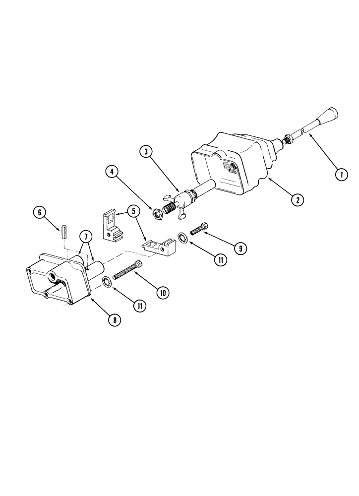 Схема запчастей Case IH 2255 - (8-18) - 1329539C91 CONTROL ASSEMBLY, HYDRAULIC VALVE, DIRECT, TRACTORS WITHOUT CAB (08) - HYDRAULICS