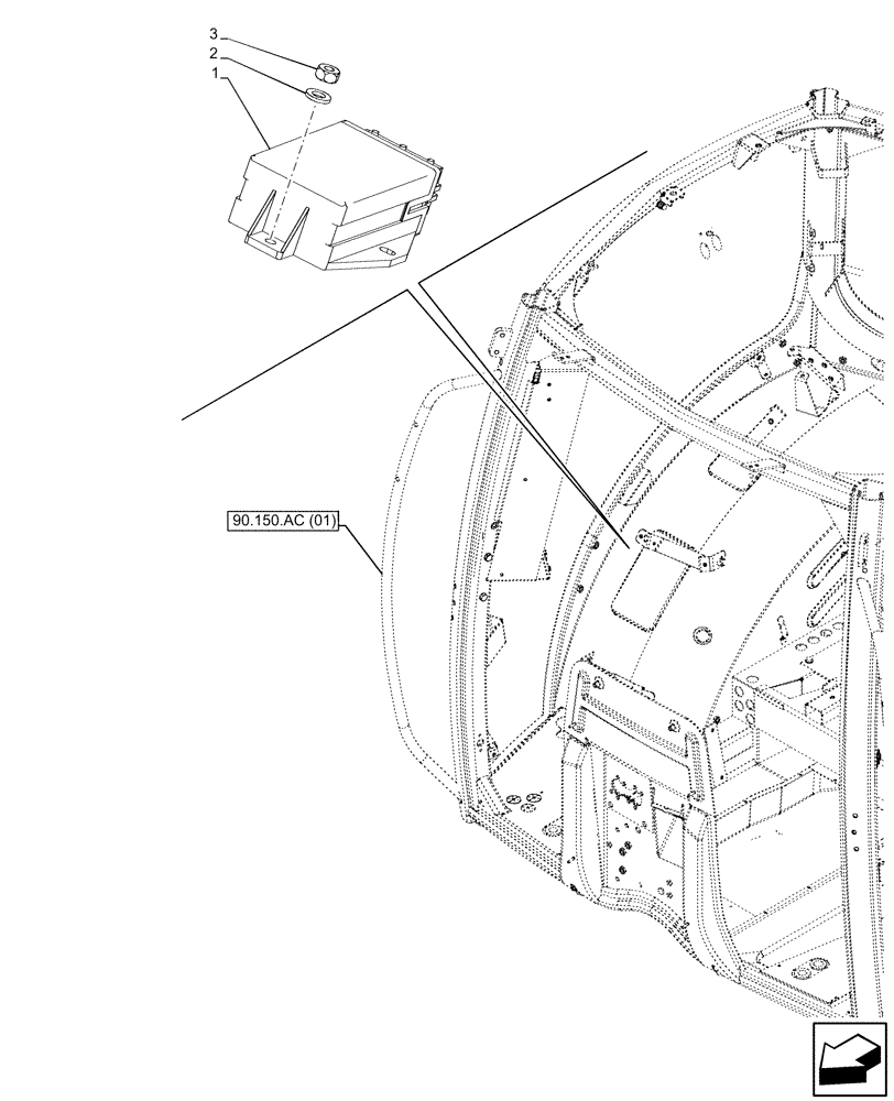 Схема запчастей Case IH PUMA 220 - (55.404.DB[02]) - VAR - 391205, 758181, 758182, 758183, 758338, 758339, 758340, 758341 - FLASHER UNIT, NA (55) - ELECTRICAL SYSTEMS