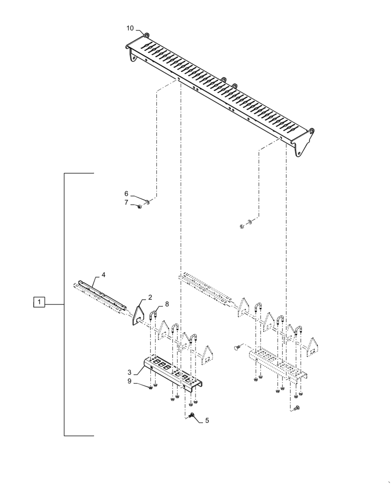 Схема запчастей Case IH 8120 - (73.230.AK[01]) - VAR - 722761 - KNIFE HOLDER (73) - RESIDUE HANDLING