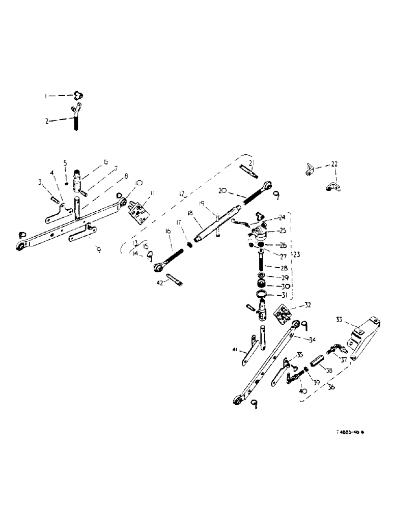 Схема запчастей Case IH 434 - (7-06) - THREE POINT LINKAGE, 3070831R91 - HIGH CLEARANCE (88) - ACCESSORIES