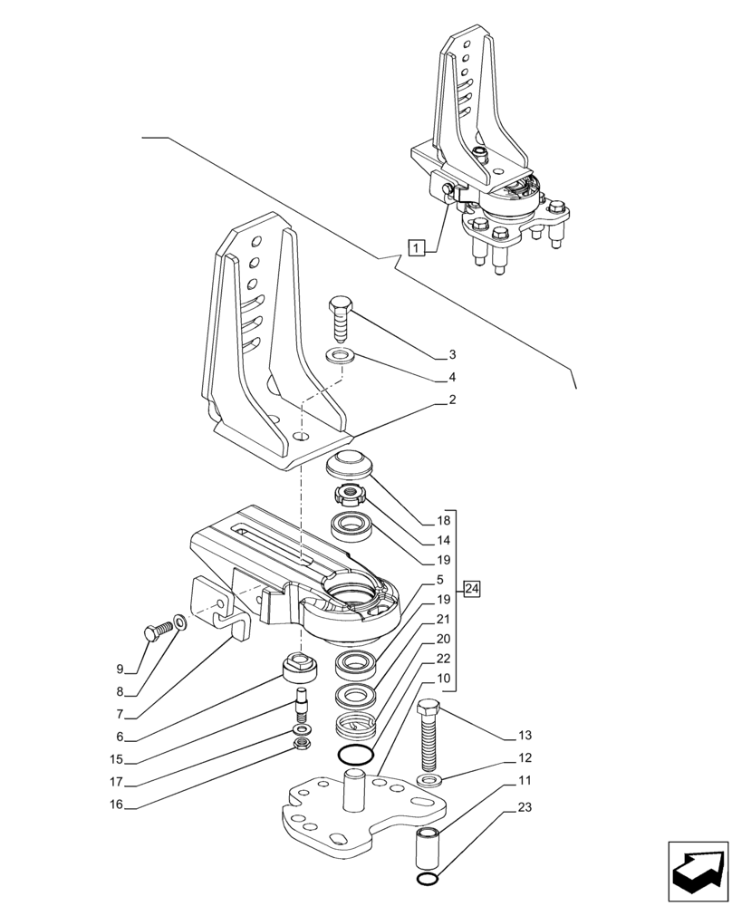 Схема запчастей Case IH PUMA 220 CVT - (90.116.BA) - VAR - 758969, 758970, 758971, 758972 -FRONT FENDER, SUPPORT, COMPONENTS (90) - PLATFORM, CAB, BODYWORK AND DECALS