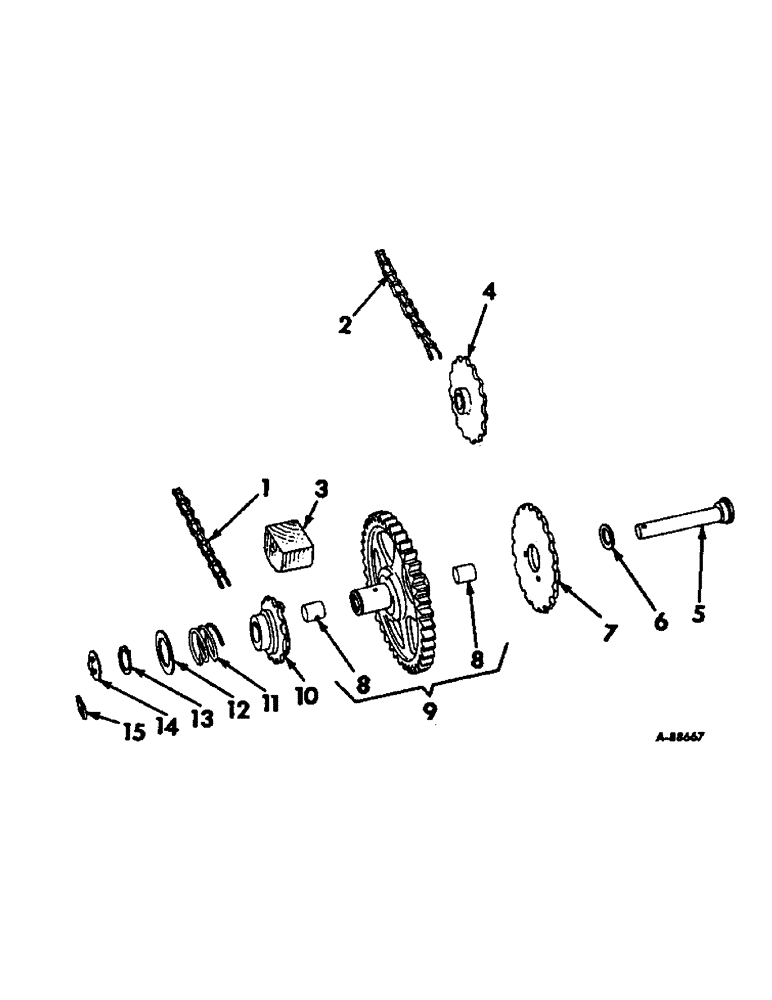 Схема запчастей Case IH 350 - (D-62) - CUTTER BAR UNIT - MAIN DRIVE (58) - ATTACHMENTS/HEADERS