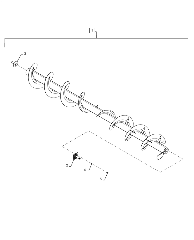 Схема запчастей Case IH RD163 - (58.120.04) - AUGER, TAPERED GRASS (58) - ATTACHMENTS/HEADERS