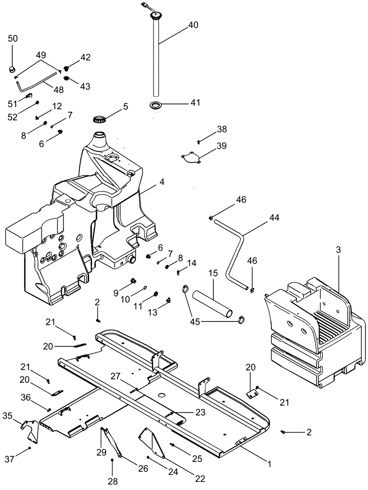 Схема запчастей Case IH MX245 - (03-08) - FUEL TANKS (03) - FUEL SYSTEM