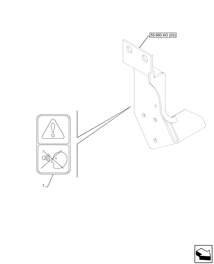 Схема запчастей Case IH PUMA 185 - (90.108.AC[09]) - VAR - 758173, 758174, 758175, 392194 - RADAR, DECAL (EU, JAPAN, UK) (90) - PLATFORM, CAB, BODYWORK AND DECALS