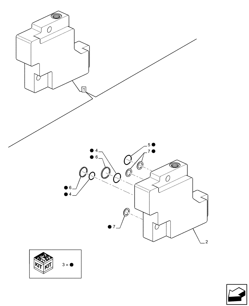 Схема запчастей Case IH PUMA 200 - (35.204.BE[18]) - VAR - 391164, 758058 - CONTROL VALVE SECTION, COMPONENTS (35) - HYDRAULIC SYSTEMS