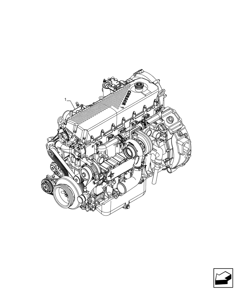 Схема запчастей Case IH F2CFP614A H001 - (10.001.AD) - ENGINE (10) - ENGINE