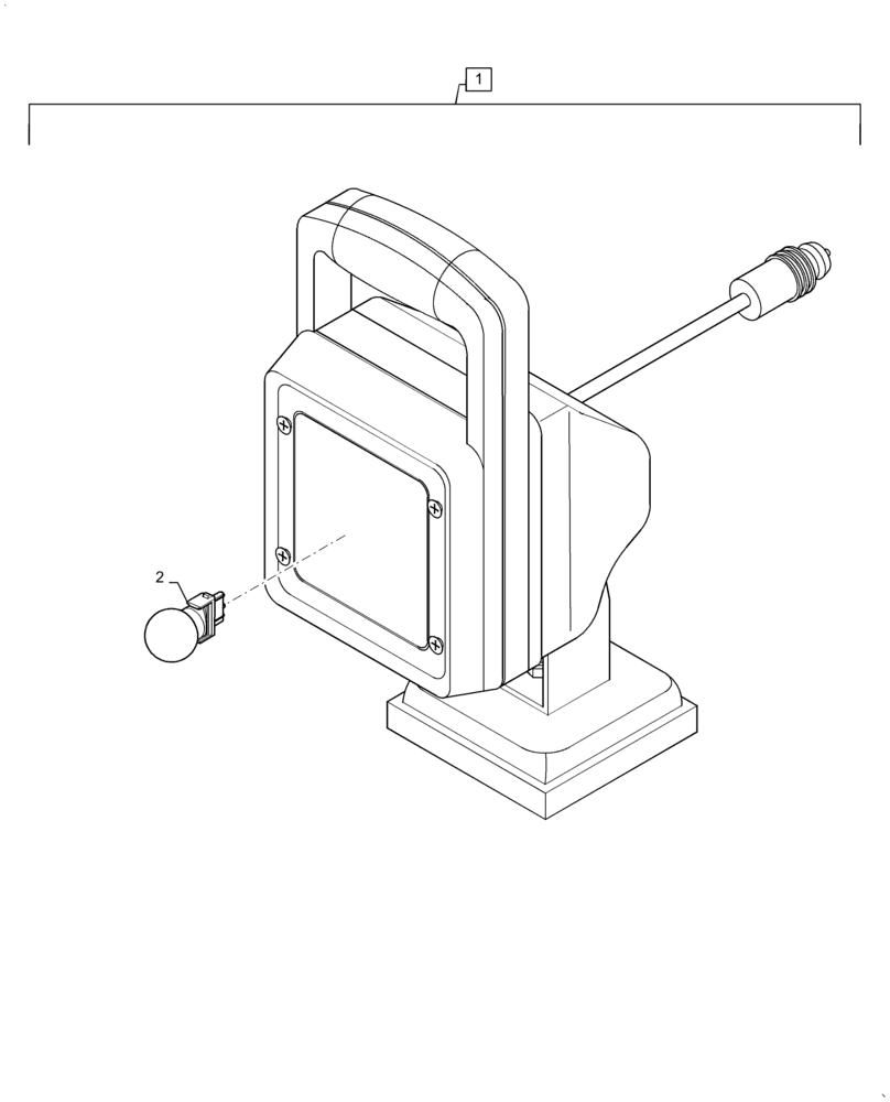 Схема запчастей Case IH WD2104 - (88.100.55[03]) - DIA KIT, WORK LAMP (88) - ACCESSORIES