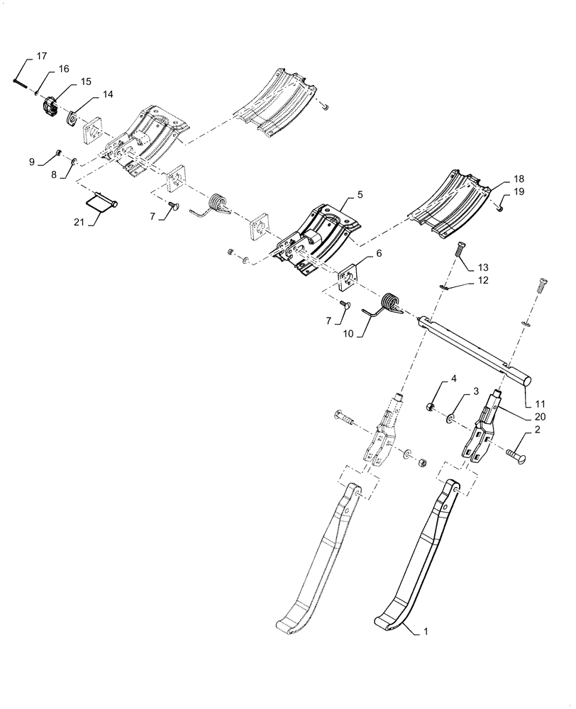 Схема запчастей Case IH 3020-30 - (58.131.04) - AHHC SENSOR/FEELER NARROW, ASSEMBLY (58) - ATTACHMENTS/HEADERS