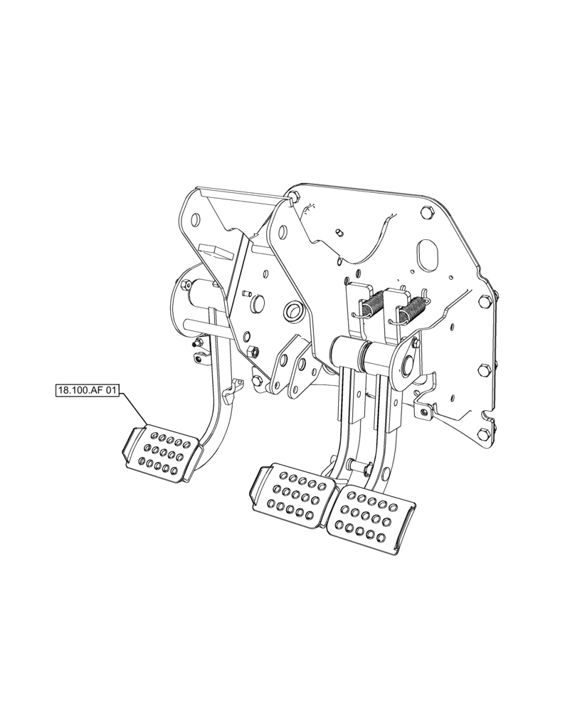 Схема запчастей Case IH FARMALL 120A - (00.000.18[01]) - PICTORIAL INDEX - CLUTCH (00) - GENERAL & PICTORIAL INDEX
