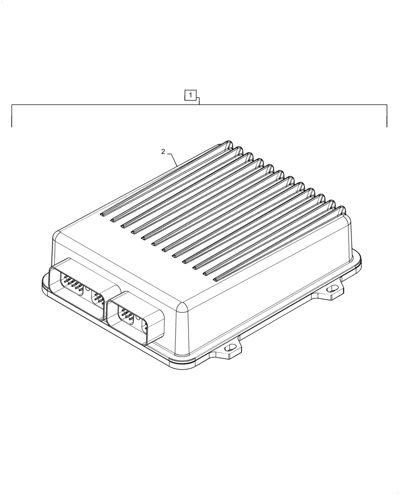 Схема запчастей Case IH 7140 - (55.680.AN[02]) - CONTROLLER, AUTOGUIDANCE (55) - ELECTRICAL SYSTEMS