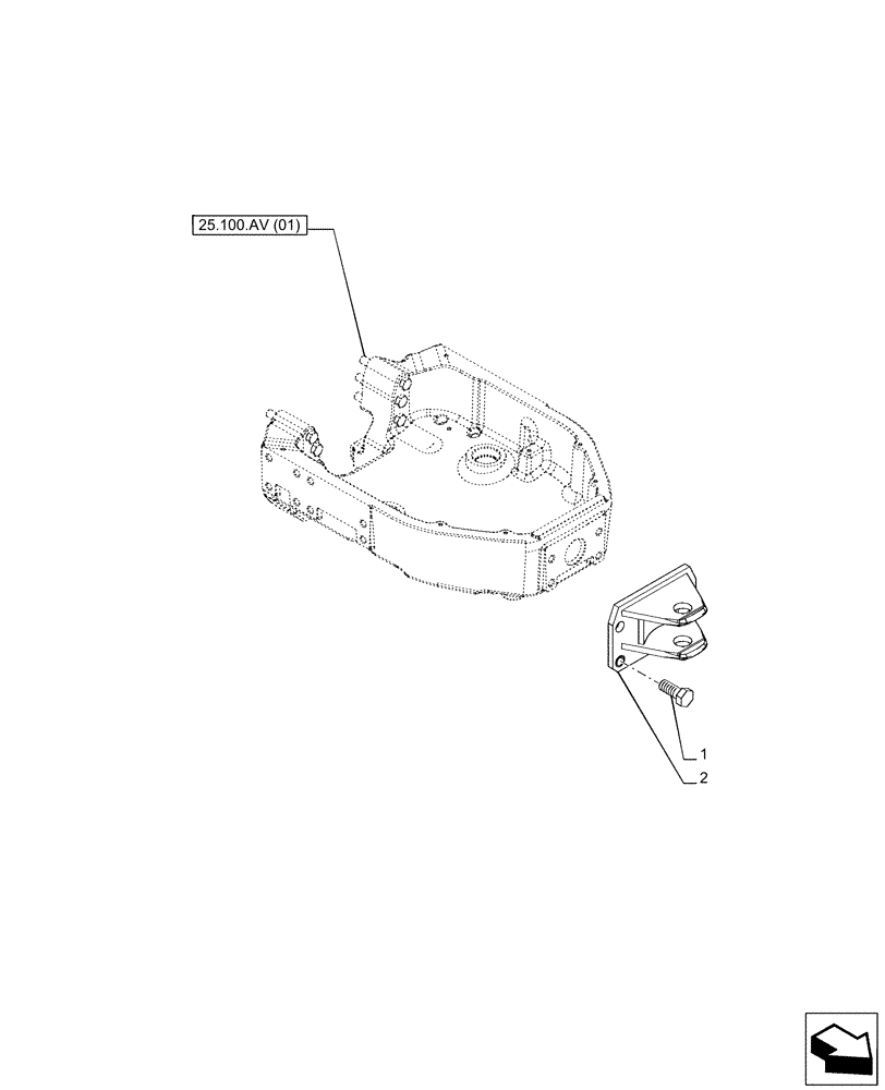 Схема запчастей Case IH PUMA 165 - (37.106.AA[04]) - VAR - 758094 - TOW HOOK (37) - HITCHES, DRAWBARS & IMPLEMENT COUPLINGS