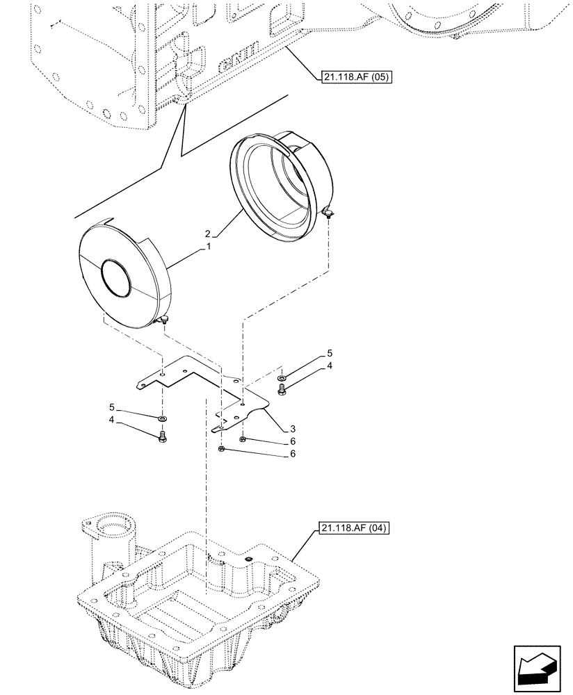 Схема запчастей Case IH PUMA 200 CVT - (23.202.AP[07]) - VAR - 337427, 337433, 391138, 758022, 758870 - 4WD ENGAGEMENT CLUTCH CONTROL, HOUSING, CVT (23) - FOUR WHEEL DRIVE SYSTEM