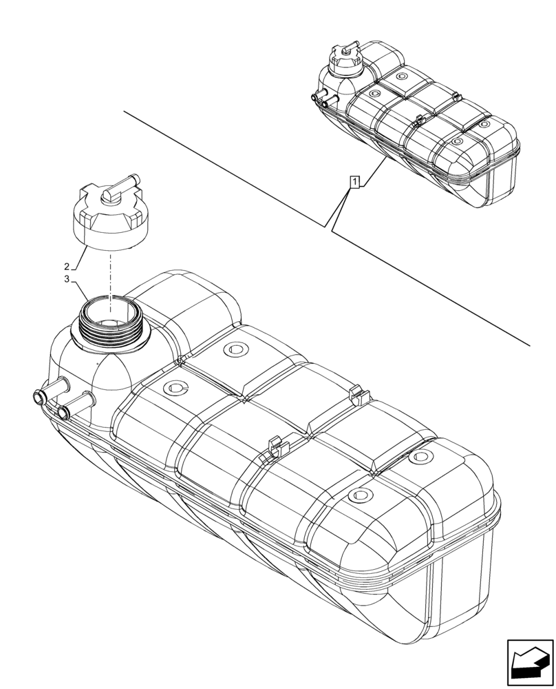 Схема запчастей Case IH PUMA 150 CVT - (10.400.BH[02]) - VAR - 391130, 758000 - EXPANSION TANK, COMPONENTS (10) - ENGINE