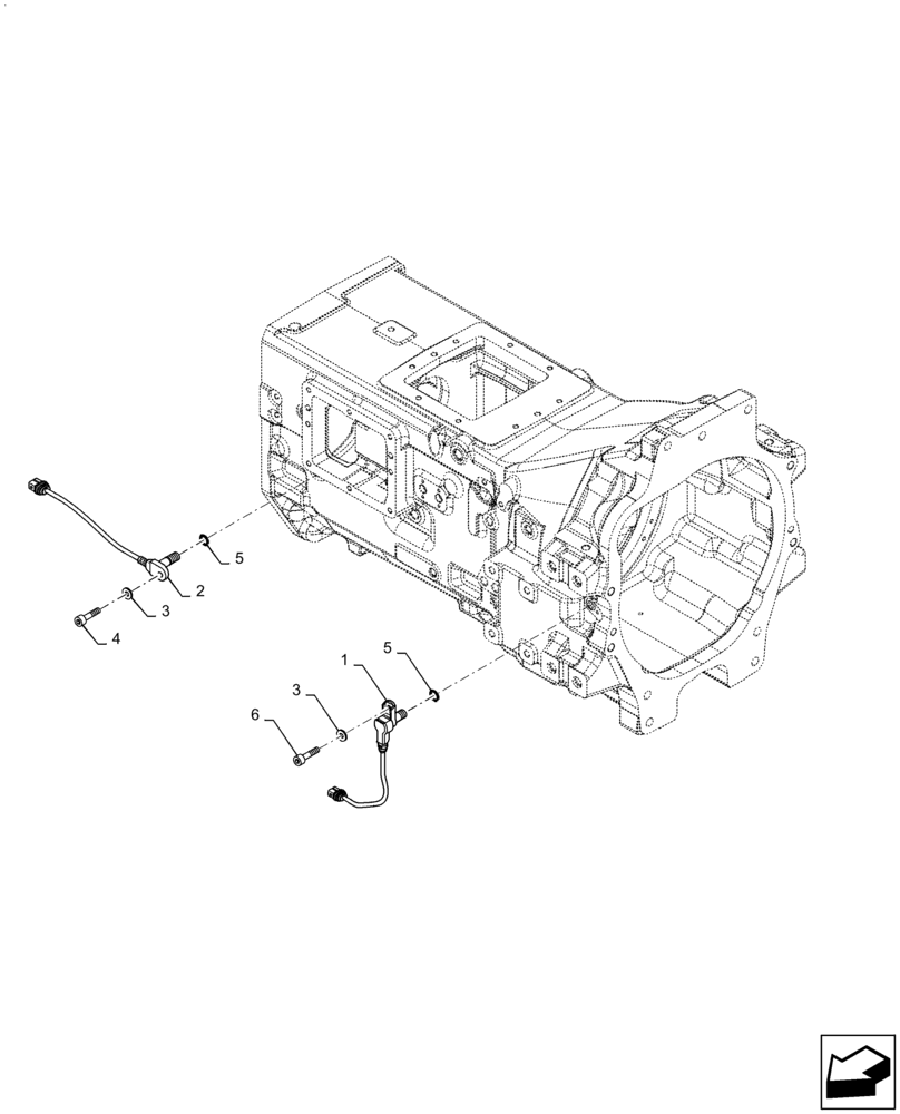 Схема запчастей Case IH PUMA1854 - (55.020.AF[01]) - GEARBOX HOUSING SENSOR, SWITCH (55) - ELECTRICAL SYSTEMS