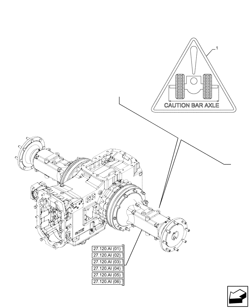 Схема запчастей Case IH PUMA 185 CVT - (90.108.AC[23]) - VAR - 337417, 337418, 337419, 337420, 337421, 337422, 337423, 337424, 337425, 391159, 758052, 758053, 758054, 758162 - DECAL, WARNING (90) - PLATFORM, CAB, BODYWORK AND DECALS