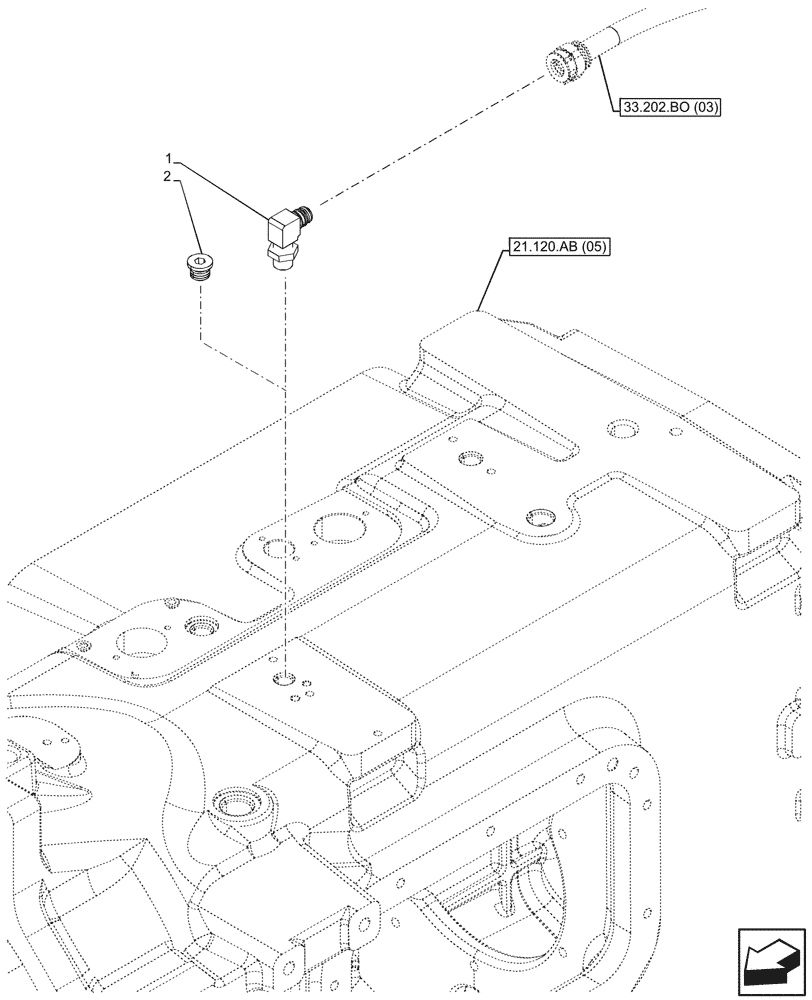 Схема запчастей Case IH PUMA 200 CVT - (21.120.AB[08]) - VAR - 337427, 337433, 391138, 758022, 759053 - GEARBOX, CVT, CONNECTOR (21) - TRANSMISSION