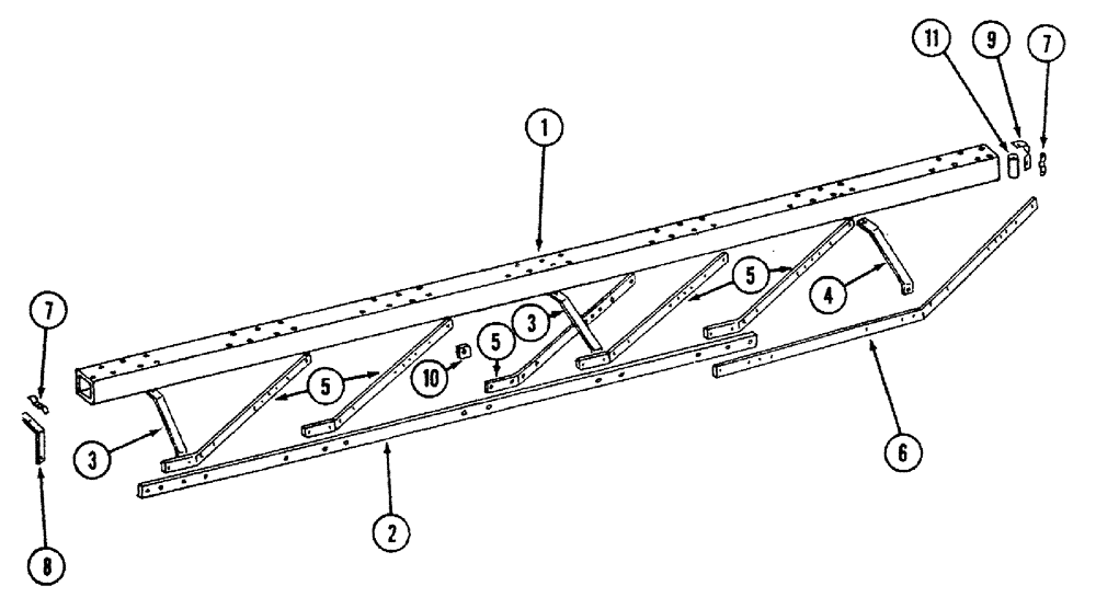 Схема запчастей Case IH 700 - (9-01) - MAIN FRAME (09) - CHASSIS/ATTACHMENTS